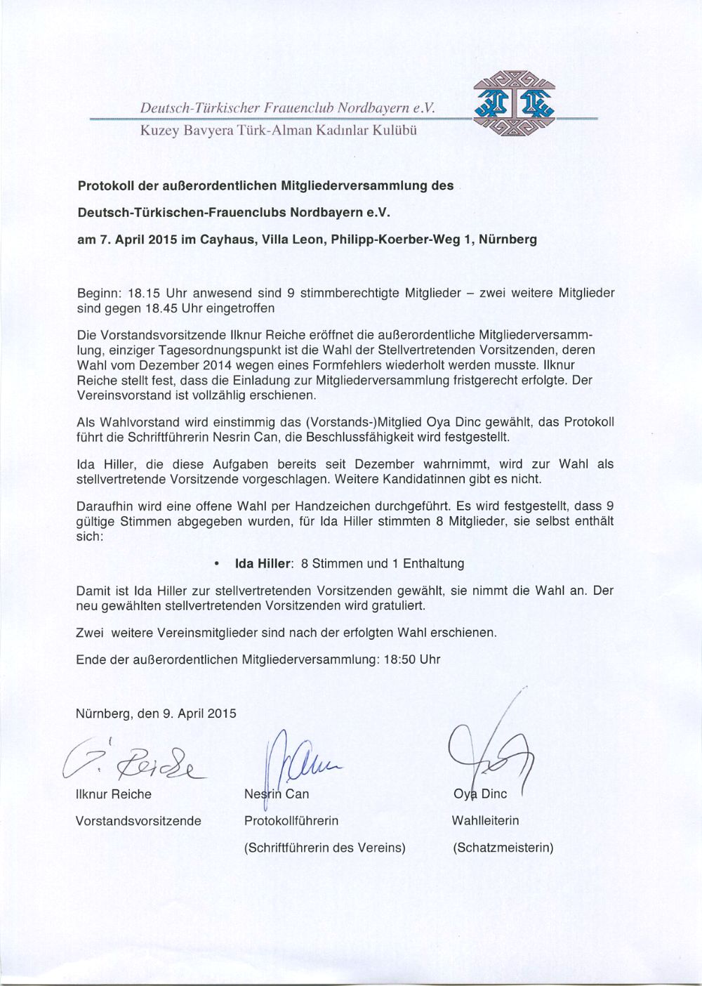 Protokoll April 2015